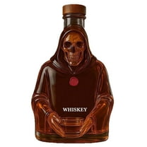 Yooshoverk Crystal Whiskey Decanter Set w/ 2 Etched Glasses Sculpted Eagle Head Stopper Bar Accessories Gift for Men Bourbon Scotch Liquor Storage Father's Day Present Home Bar Centerpiece