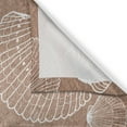 thumbnail image 3 of Ambesonne Seashell Kitchen Curtains, Hand Drawn Shells, 55"x45", Pale Brown White, 3 of 3