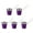 Purple, variant on Stylish Practical 30ml Shot Glasses with Chain Steel Shot Glasses with Chain 30ml Capacity for Entertaining