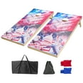 thumbnail image 1 of VEVOR 4x2ft Cornhole Set Portable Corn Hole Toss Game Board Wood 8 Bean Bag Carry Case, 1 of 1