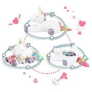 MorisMos 5 Pcs Unicorn Stuffed Animal Mommy Unicorn with 4 Babies Plush Toy