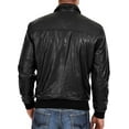 thumbnail image 3 of New Mens Leather Jacket Slim Fit Biker Motorcycle Genuine Black Leather Coat A877, 3 of 4