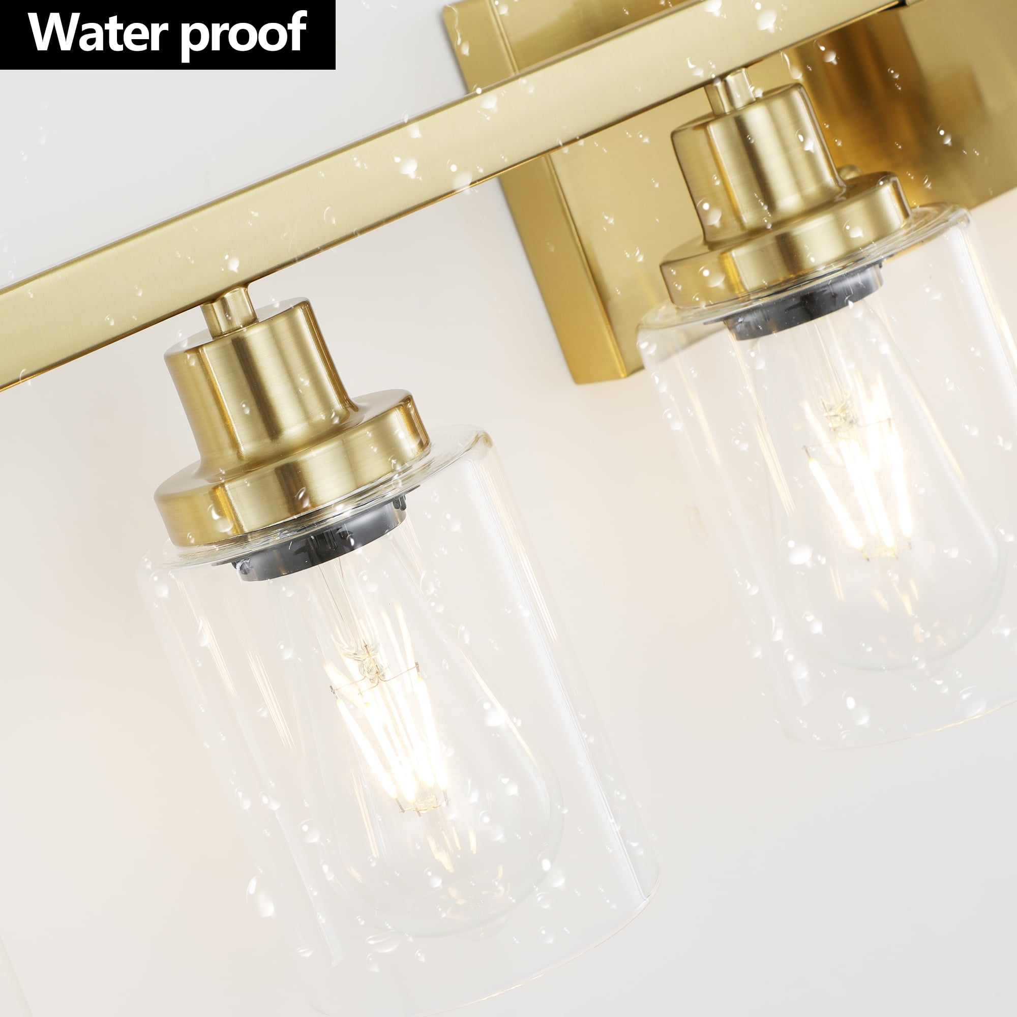 Jopath 10 Light Bathroom Vanity Lights Over Mirror, 65.4inch Vanity Lights Fixtures Matte Gold Modern Vanity Lights Bathroom Wall Sconce for Mirror Bedroom,Living Room