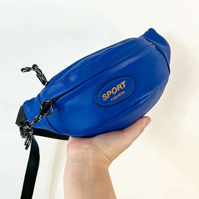 Kids Girls Boys Fanny Pack Fashion Waterproof Waist Pack with Adjustable Belt PU Leather Large Capacity Kids Crossbody Belt Bag for Travel Hiking Cycling Running Camping Walmart
