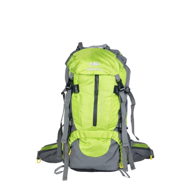 Mochila de Senderismo 50L (45L+5L) para Viaje y Campismo de Hombre y Mujer con Multiples Compartimentos