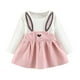 thumbnail image 1 of Odeerbi Vestido Mono Conejito Niña Falda Tirantes Algodón Bebé Vestido Princesa Tirantes Manga Larga, 1 of 7