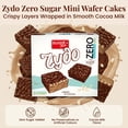thumbnail image 3 of 2 Pack - Sweet+Plus Zydo Mini Wafer Cakes for Kids & Adults - Crispy Sugar Free Wafer Cookies for Healthy Snacking & Daily Tea Time Routine - Delicious Dark Chocolate Wafer 10oz, 3 of 6