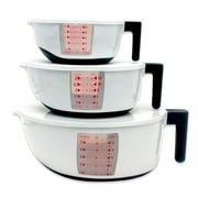 G & S Metal 3pc Mix & Measure Bowl Set