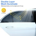 thumbnail image 2 of 2pcs Car Window Sun Shades, Universal Car Window Screens, Mesh Sun Visor Cover Protect from UV Rays, Sun Glare, for Cars, MPVs, SUVs, 2 of 9