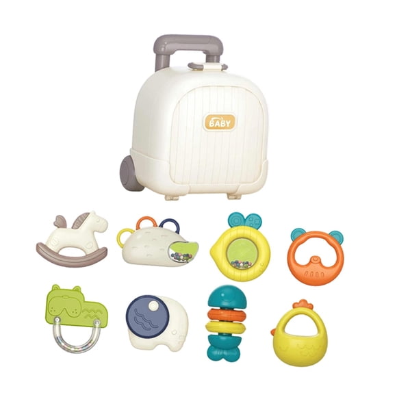 Lipstore Jouets de Dentition Confort Doux Faciles à Tenir Texturés à Saisir Éducation Précoce 8 Pcs