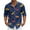 Orange, variant on LNZGNM Men's Mardi Gras Shirts Lapel Printed Button Up Shirt Big and Tall Long Sleeve T-Shirts Stylish Winter Tops,Navy 2XL