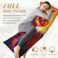 thumbnail image 4 of Halloween Body Pillow Cover, Halloween Vibrant Pumpkin Carver Halloween Decorations Body Pillow Cases with Zipper Soft Smooth Skin Friendly Long Pillow Case 20x60 inches, 1Pc, 4 of 7