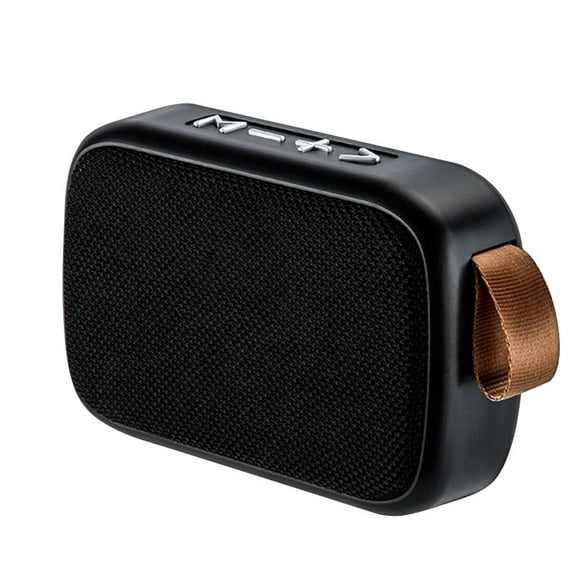 Speaker Outdoor Wireless Sound Box Handsfree Call Rechargeable Bluetooth-compatible 4.2 Speaker Plastic Sound Box, Black