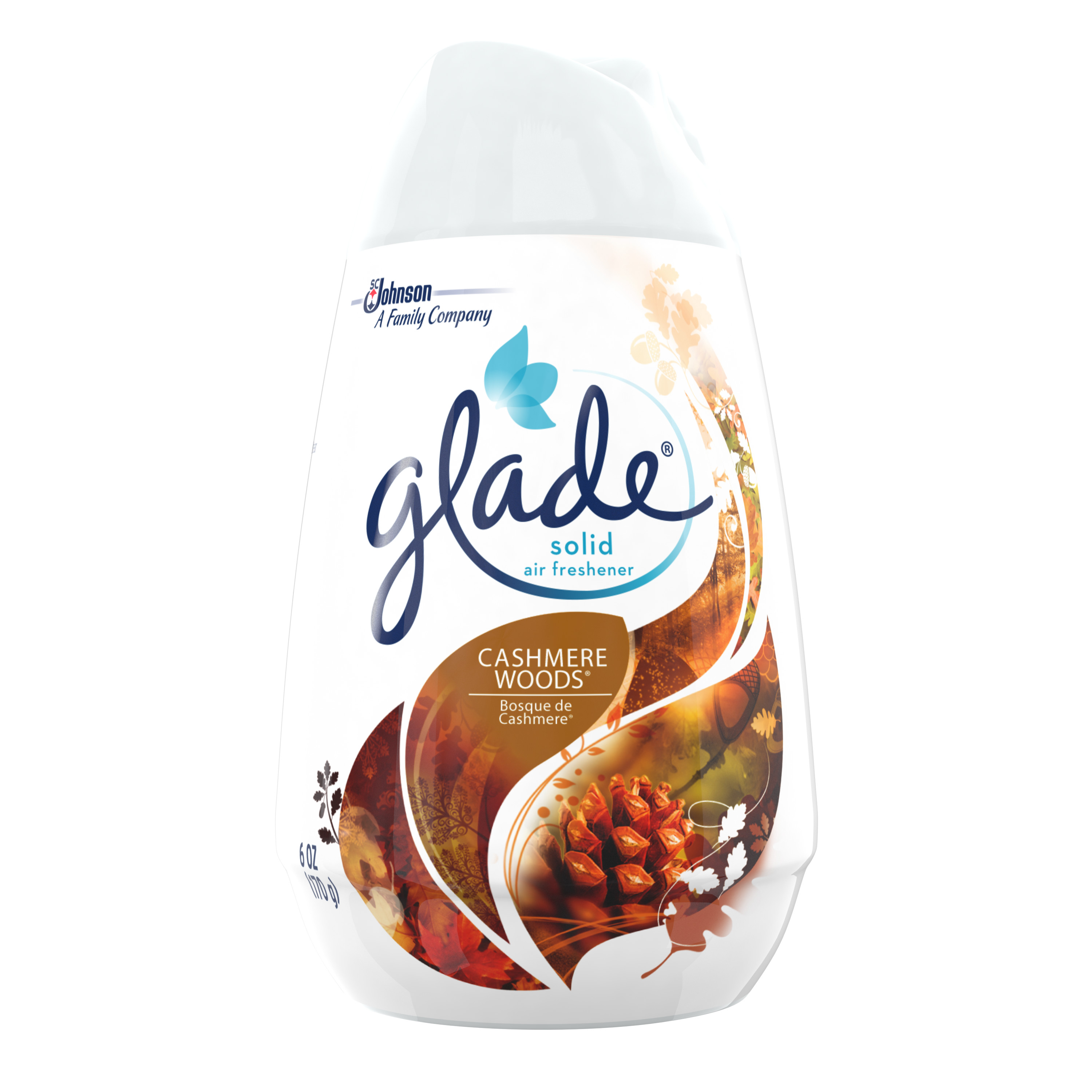 Glade Solid Air Freshener, Cashmere Woods, 6 oz