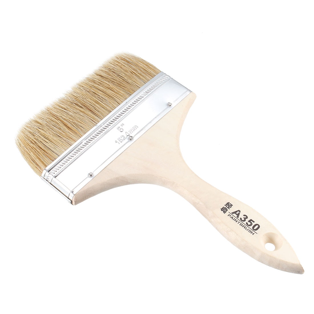 Unique Bargains 6 Inches Chip Paint Brush Synthetic Bristle with Wood Handle for Wall Treatment