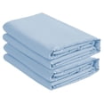 thumbnail image 3 of Cot Sheet 39" x 75" x 9" Narrow Twin Size - 2 Piece Cot Fitted Sheet - RV Bunk/Camp Bunk/Guest Beds/Army Cots/Trifold Mattress, Light Blue Solid, 3 of 8