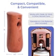 thumbnail image 6 of Automatic Air Freshener Spray Dispenser with Wood Design, Battery Operated Aerosol Sprayer for Home or Commercial Use, Wall Mounted or Free Standing, 3 Time Release Settings, 1-Pack, 6 of 8
