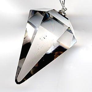 Natural Quartz Crystal Pendulum.. Facet Reiki