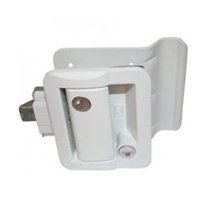 Travel Trailer Door Lock, White