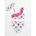 thumbnail image 2 of Baby Girls' Donut Pattern Swimsuit With Lace Trim, 2 of 4