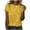 Yellow, variant on Viikei Womens Tops Under $5 Womens Tops Plus Size Women's Casual Sparkling Crystal Printed Round Neck Short Sleeved Top