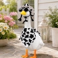 thumbnail image 2 of Porch Goose Cow Print Outfit for 23 Inch Goose Statue, Garden Goose Clothes with Hat, Sunglasses and Bandana, Outdoor Yard Lawn Patio Decor Accessories, 2 of 5