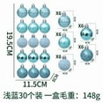 thumbnail image 2 of Taotanxi 30PCS 2" Christmas Ball Ornaments Shatterproof Light Blue Christmas Tree Decorations Xmas Tree Balls Halloween Ornaments Décor, 2 of 6
