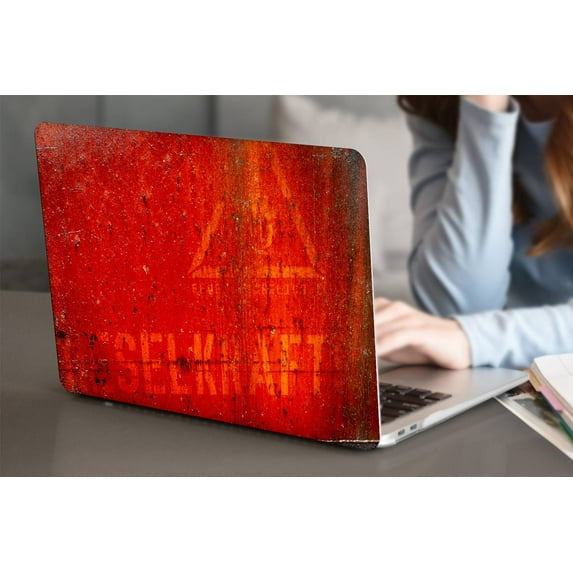 Hard Shell Case Cover Only for MacBook Pro 14" 2021/2022/2023 A2779 M2/A2442 M1 Cable Tie, Red series 0905