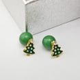 thumbnail image 3 of Joyería de Imitación árbol Navidad Aretes de Mujeres Moda Lindo, 3 of 8