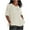 B64 Beige short sleeve shirts for women clearance under $5, variant on Womens Summer Tops under $5! Xqxayjr Women Cotton Linen Tshirts Shirts Elbow Sleeve Boho Solid Basic Tunics Loose Fit Summer Casual V Neck Business Work Blouses Outfits Clothes