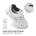 thumbnail image 5 of Balabala White Girls Sneakers Boys Sneakers Kids Sneakers Tennis Shoes School Shoes Lightweight Running Athletic Shoes, 5 of 6