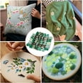 thumbnail image 5 of 12 Skeins 105 Yards 6 Ply Variegated Embroidery Thread Floss Green Gradient Crewel Friendship Bracelet String Cross Stitch Floss Yarn Thread Bulk for Hand Sewing Jewelry Needlecraft Knitting, 5 of 8