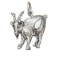 thumbnail image 1 of Sterling Silver 18" .8mm Box Chain Goat Pendant Necklace, 1 of 2