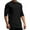 Black, variant on Fgnfyis Men's Long Sleeve Solid Color Shirt Short Sleeve Crew Neck Beach Top Vintage T Shirt for Men Mens Tops Black M