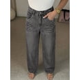 thumbnail image 6 of EMMIOL Women's Mid-High Waist Y2K Baggy Wide Leg Jeans Vintage Washed Denim Pants with Rivet Detail & Pockets 2026 Trendy Streetwear, 6 of 7