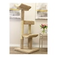 thumbnail image 2 of Maykoosh Natural Beauty Multiple Perch Cat Tree, Cat Tree with Scratch Post for All Cat Breeds, Indoor Cat Gym with Perches, Sturdy Wood Construction with Carpet Upholstery-Color:Brown,Size:Round, 2 of 6