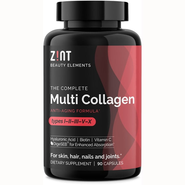 Zint Nutrition Llc The Complete Multi Collagen - Types I, Ii, Iii, V, X 90 Caps