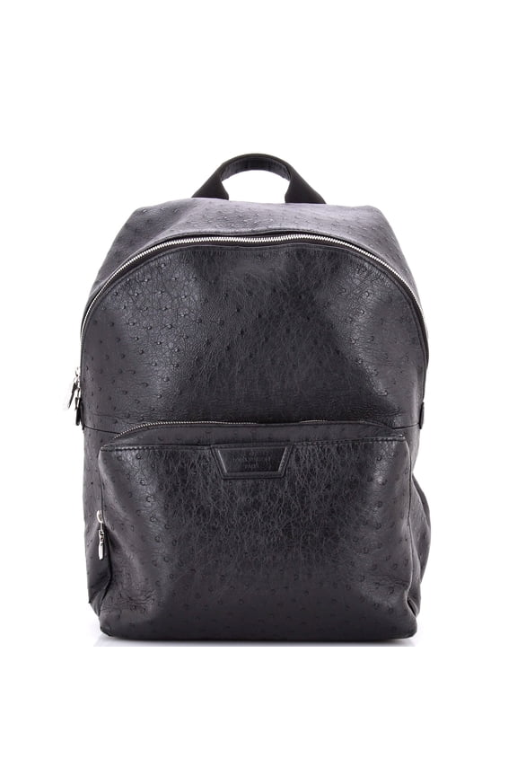 Pre-Owned Discovery Backpack Ostrich PM By Rebag