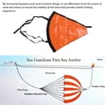 thumbnail image 4 of Haute Visibilité Résistant au Vent Orange Portable Résistant aux Déchirures Ancre de Mer pour Bateaux Marins, 4 of 7