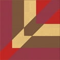 thumbnail image 1 of Ahgly Company Machine Washable Indoor Square Transitional Red Area Rugs, 6' Square, 1 of 7