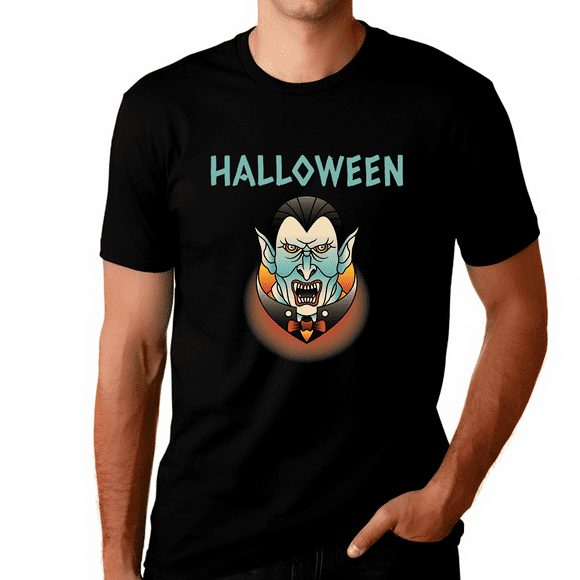 Dracula Mens Halloween Chemise Drôle Halloween Chemises pour Hommes Compter Dracula Chemise Halloween Costumes pour Hommes