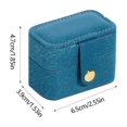 thumbnail image 3 of Lindbes Small Jewelry Ring Box  Mini Travel Jewelry Box  Portable Jewelry Storage Organizer Box  Travel Jewelry Ring Case, 3 of 5