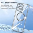 thumbnail image 5 of Funda magnética Magsafe compatible con iPhone 14 Pro Max/14 Pro/14 Plus/14, protector de lente de silicona transparente, 5 of 5