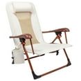 thumbnail image 2 of Ozark Trail Low Profile Reclining Glamping Chair for Adults - Vanilla Dream Fabric, 2 of 9