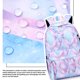 thumbnail image 2 of Guardurnaity con estampado de flores de 3 uds. Con USB, de moda para ordenador portátil, mochilas impermeables para viajes al aire Mochilas rosa violeta Guardurnaity AP019224-03, 2 of 6