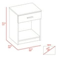 thumbnail image 2 of Xukmct Wood Nightstand Beside Table with 1 Drawer and Lower Shelf, Black, 2 of 5