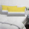 thumbnail image 4 of Yellow White Grey Ombre Body Pillow Cover, Pillowcase Protectors with Zipper, Breathable Decorative Throw Pillow Case Cover, Modern Abstract Aesthetics Pillow Shams for Couch Sofa 24x36Inch, 4 of 8