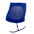thumbnail image 6 of OSOLU Women's Booty Shorts With Garter Belt High Waist Fitness Pole Dance Hot Pants Active Lifting Yoga Pants Stretchy Running Joggers Sports Soft Tummy Control Workout Athletic Gym Bottoms Blue L, 6 of 8