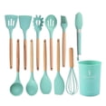 thumbnail image 1 of Juego de utensilios de cocina, utensilios de cocina de silicona antiadherentes, juego de utensilios de cocina resistentes al calor, 1 of 7