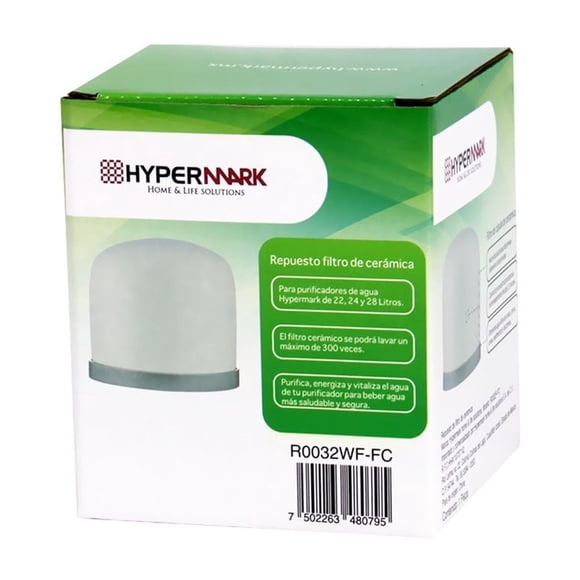 Repuesto filtro de cerámica Hypermark para Purificador de agua Clearwater filter
